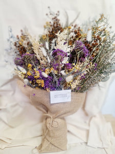 Lavender wildflower bouquet.