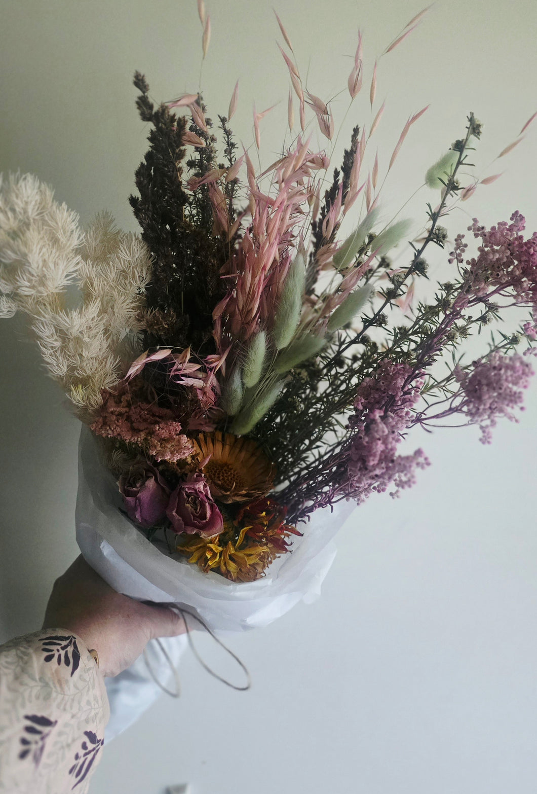 Mini Florist Choice Posy's  in 4 different shades.